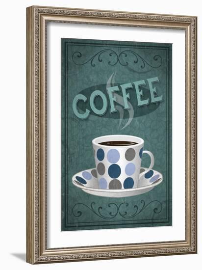 Coffee Sign-Lantern Press-Framed Art Print