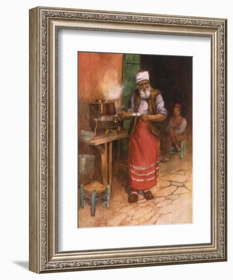 Coffee Sold in Istanbul-Warwick Goble-Framed Photographic Print