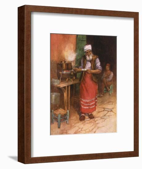 Coffee Sold in Istanbul-Warwick Goble-Framed Photographic Print