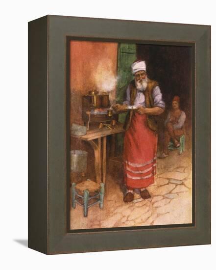 Coffee Sold in Istanbul-Warwick Goble-Framed Premier Image Canvas