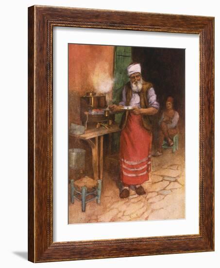 Coffee Sold in Istanbul-Warwick Goble-Framed Photographic Print