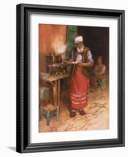 Coffee Sold in Istanbul-Warwick Goble-Framed Photographic Print