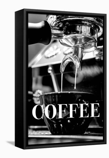 Coffee Text-Pictufy Studio III-Framed Premier Image Canvas