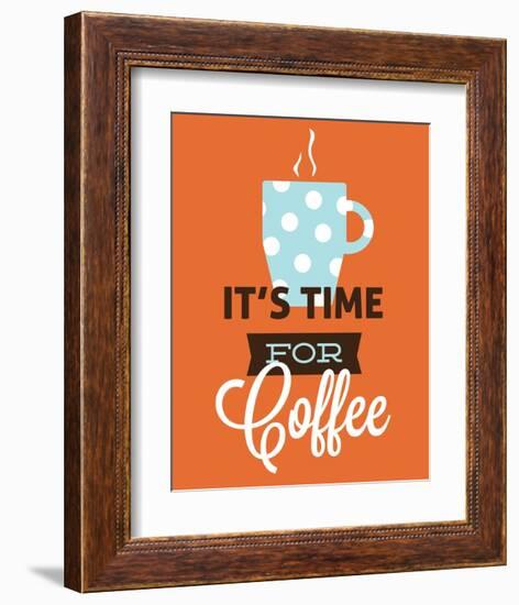 Coffee Time (Orange)-Genesis Duncan-Framed Art Print