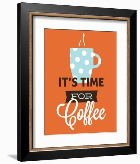 Coffee Time (Orange)-Genesis Duncan-Framed Art Print