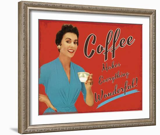 Coffee Time-The Vintage Collection-Framed Giclee Print