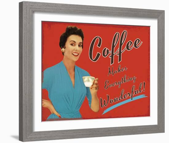 Coffee Time-The Vintage Collection-Framed Giclee Print