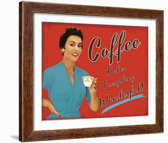 Coffee Time-The Vintage Collection-Framed Giclee Print