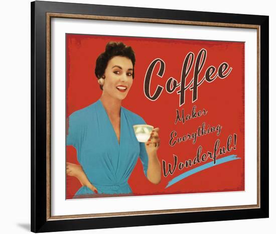 Coffee Time-The Vintage Collection-Framed Giclee Print