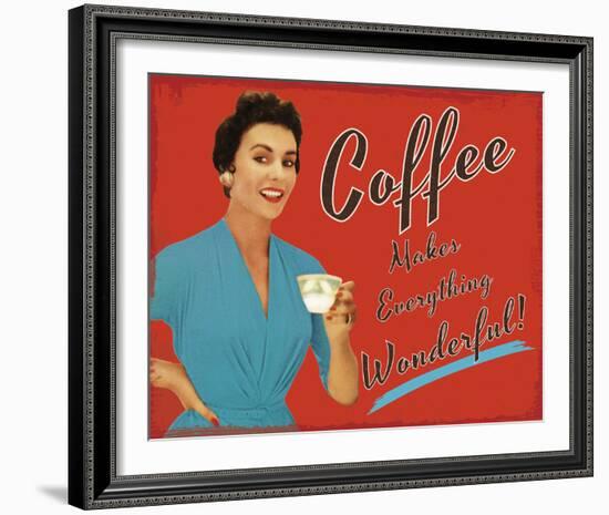 Coffee Time-The Vintage Collection-Framed Giclee Print