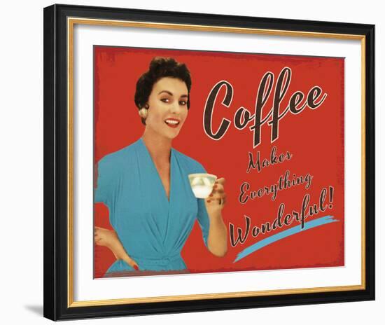 Coffee Time-The Vintage Collection-Framed Giclee Print