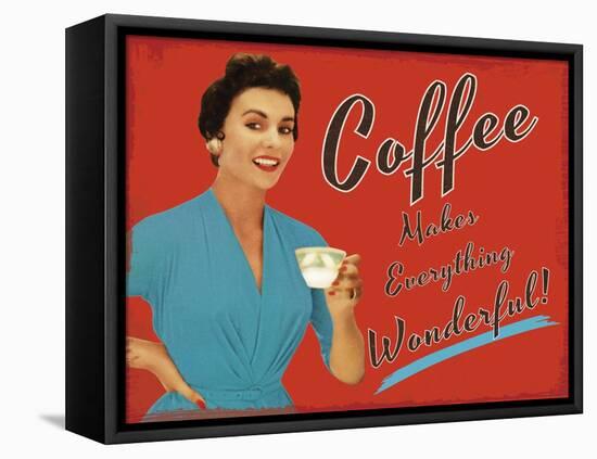 Coffee Time-The Vintage Collection-Framed Stretched Canvas