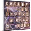 Coffee Time-Let Your Art Soar-Mounted Giclee Print