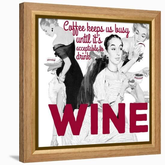 Coffee & Wine-null-Framed Premier Image Canvas