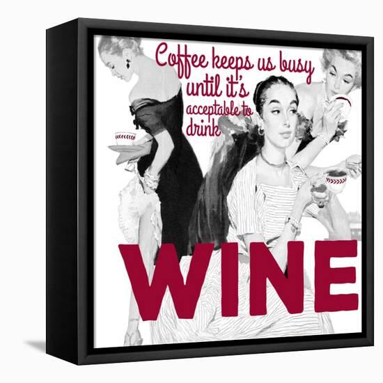 Coffee & Wine-null-Framed Premier Image Canvas