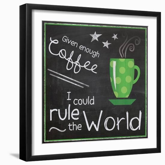 Coffee World 2-Lauren Gibbons-Framed Art Print