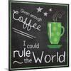 Coffee World 2-Lauren Gibbons-Mounted Art Print