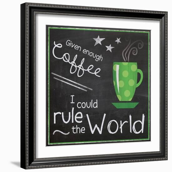 Coffee World 2-Lauren Gibbons-Framed Art Print