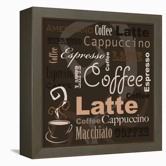 Coffee-leeser-Framed Stretched Canvas