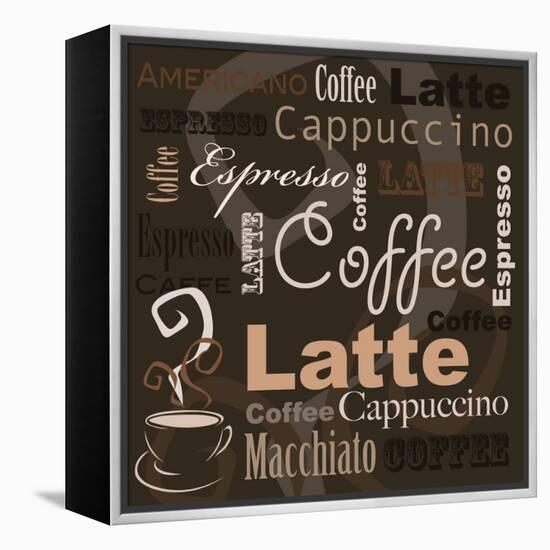 Coffee-leeser-Framed Stretched Canvas