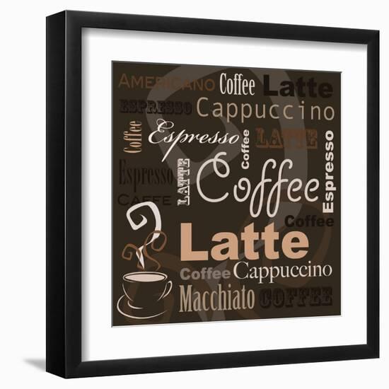 Coffee-leeser-Framed Art Print