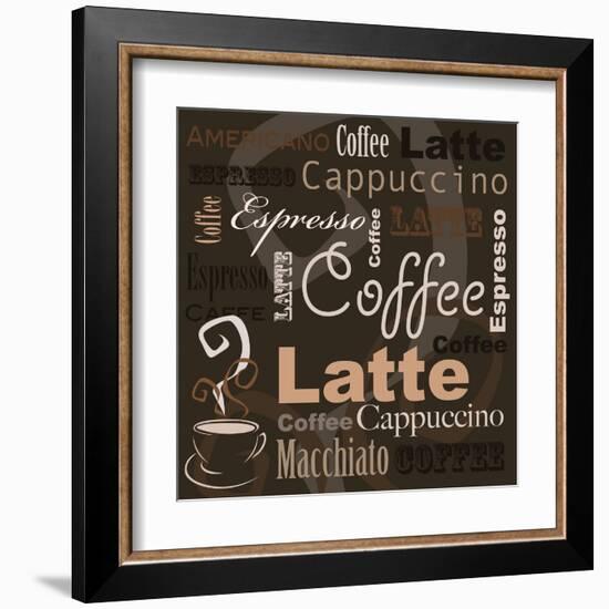 Coffee-leeser-Framed Art Print