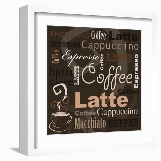 Coffee-leeser-Framed Art Print