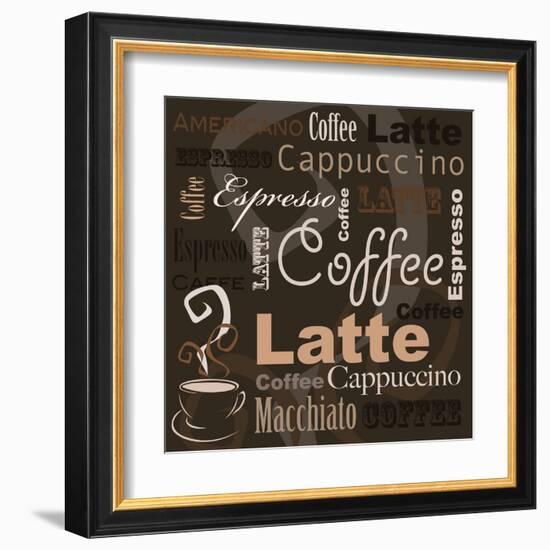 Coffee-leeser-Framed Art Print