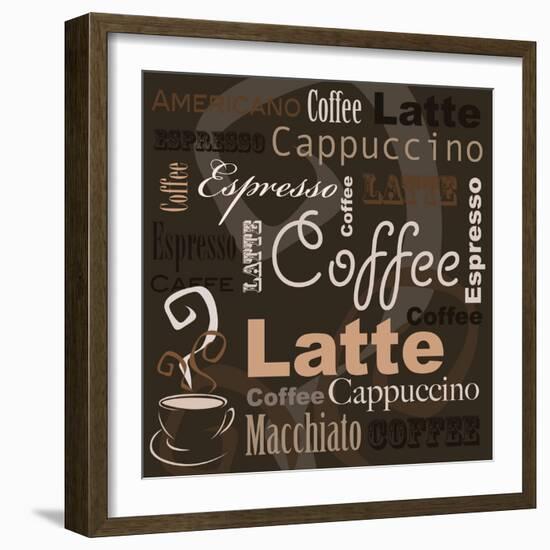 Coffee-leeser-Framed Art Print