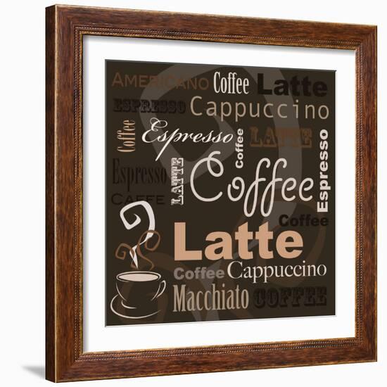 Coffee-leeser-Framed Art Print