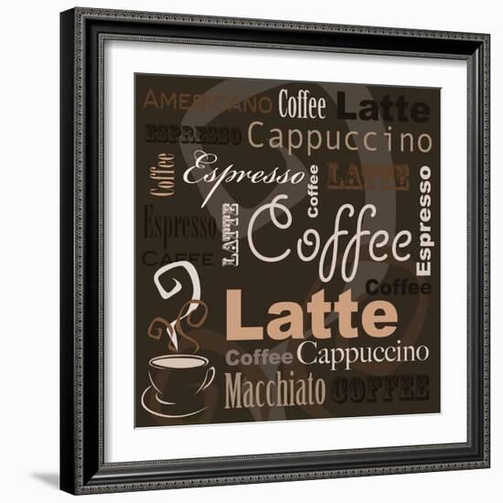 Coffee-leeser-Framed Art Print