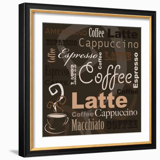 Coffee-leeser-Framed Art Print