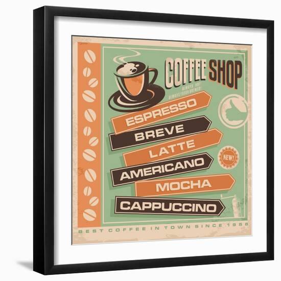 Coffee-Lukeruk-Framed Art Print