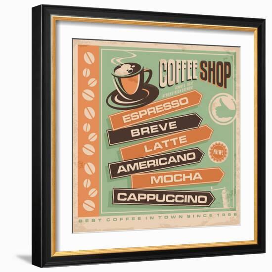 Coffee-Lukeruk-Framed Art Print