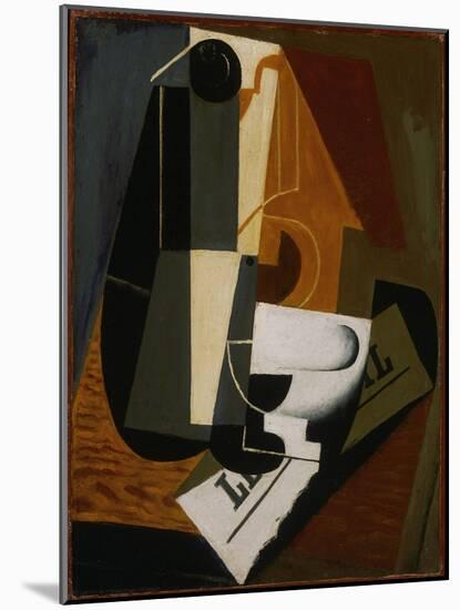 Coffeepot, 1916 (Oil on Panel)-Juan Gris-Mounted Giclee Print