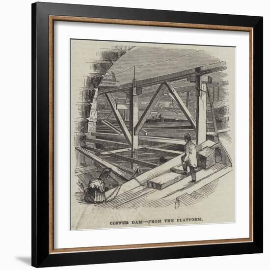 Coffer Dam, from the Platform-null-Framed Giclee Print