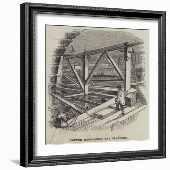 Coffer Dam, from the Platform-null-Framed Giclee Print