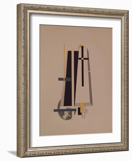 Coffin-Makers, 1920-1921-El Lissitzky-Framed Giclee Print