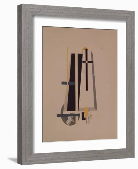 Coffin-Makers, 1920-1921-El Lissitzky-Framed Giclee Print