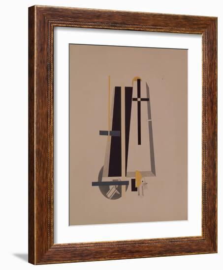 Coffin-Makers, 1920-1921-El Lissitzky-Framed Giclee Print