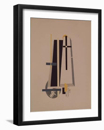 Coffin-Makers, 1920-1921-El Lissitzky-Framed Giclee Print