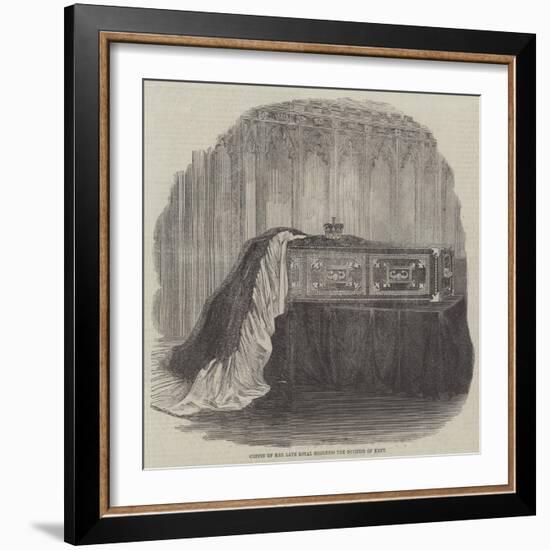 Coffin of Her Late Royal Highness the Duchess of Kent-null-Framed Giclee Print