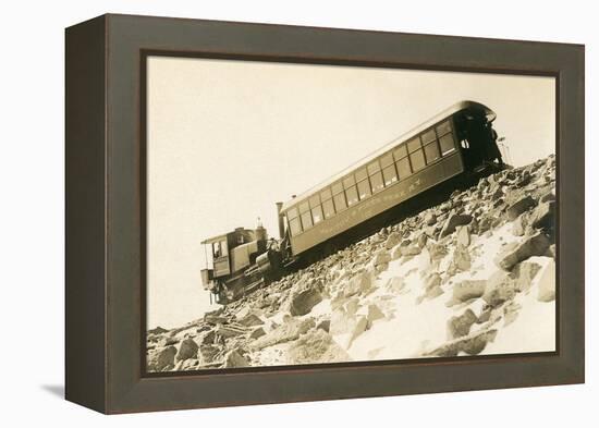 Cog Railway Locomotive, Pike's Peak, Colorado-null-Framed Stretched Canvas