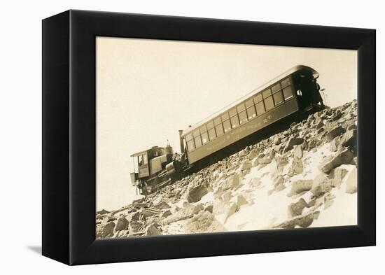 Cog Railway Locomotive, Pike's Peak, Colorado-null-Framed Stretched Canvas