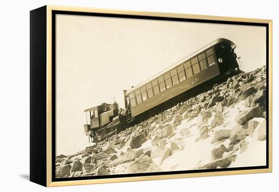 Cog Railway Locomotive, Pike's Peak, Colorado-null-Framed Stretched Canvas