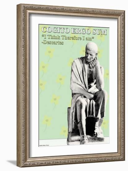 Cogito Ergo Sum-null-Framed Art Print