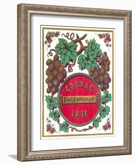 Cognac 1848 Label-null-Framed Art Print