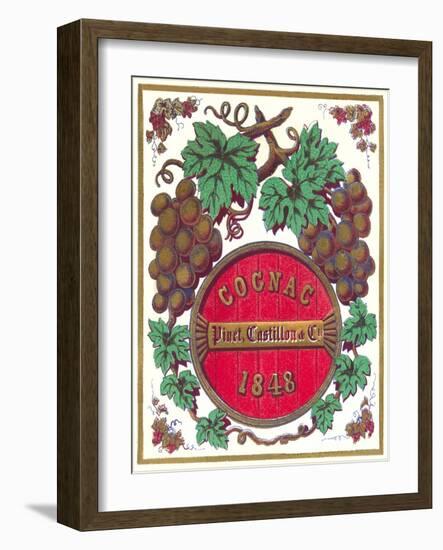 Cognac 1848 Label-null-Framed Art Print