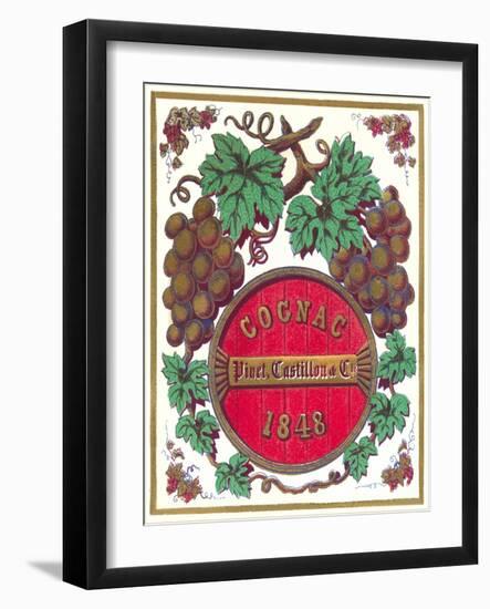 Cognac 1848 Label-null-Framed Art Print