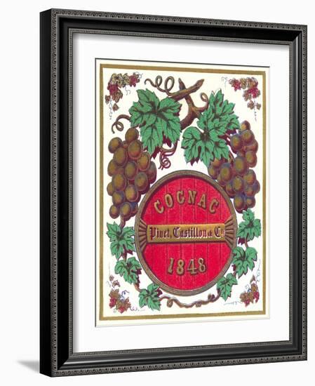 Cognac 1848 Label-null-Framed Art Print